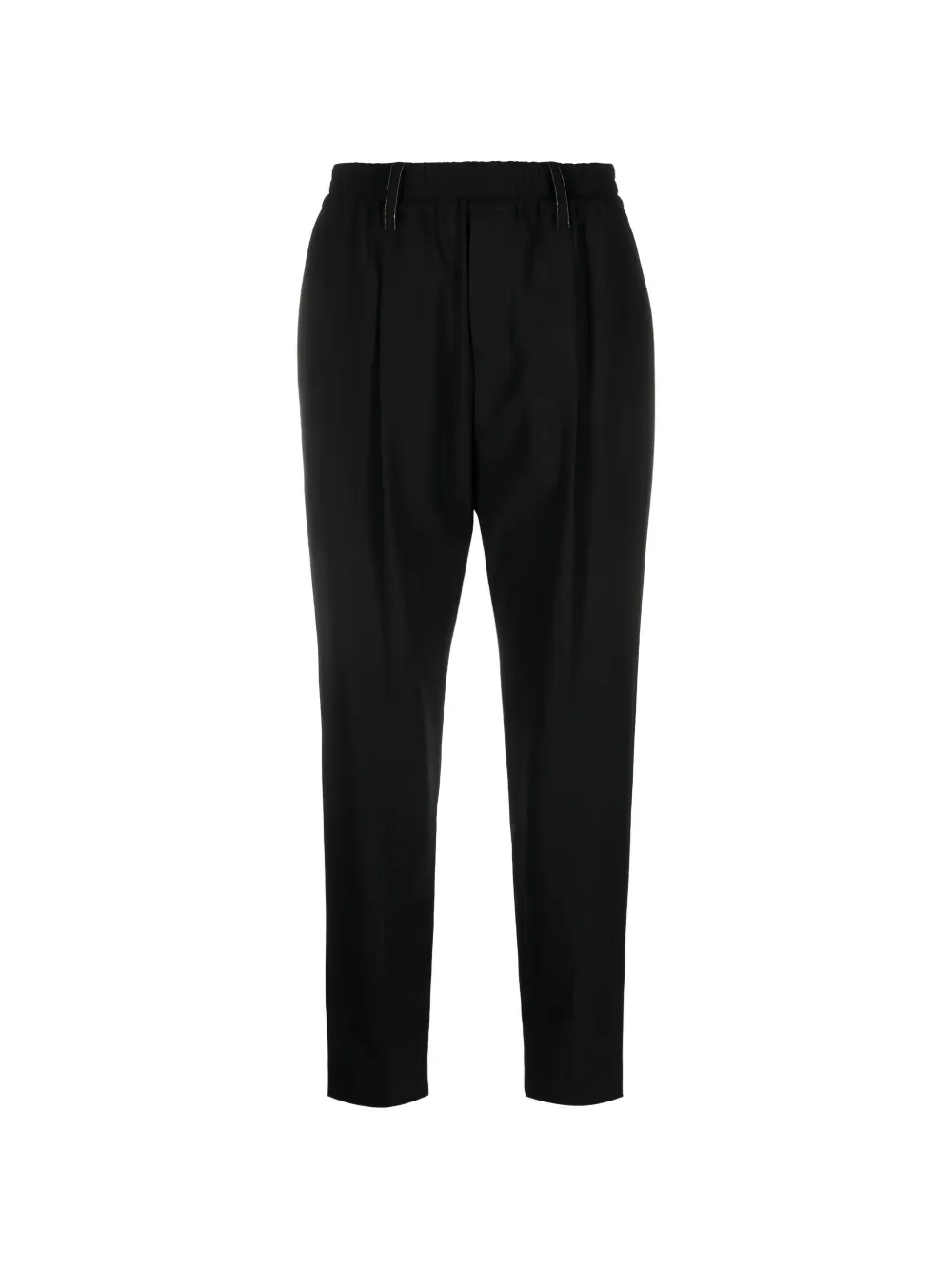 Brunello Cucinelli tapered wool trousers - Nero