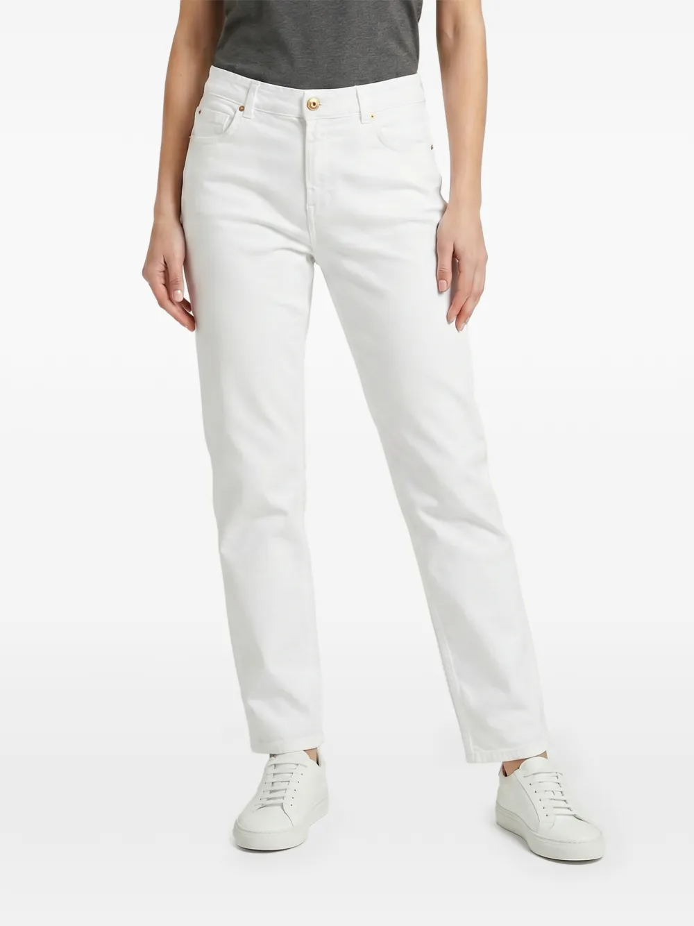 Brunello Cucinelli straight-leg jeans - Bianco