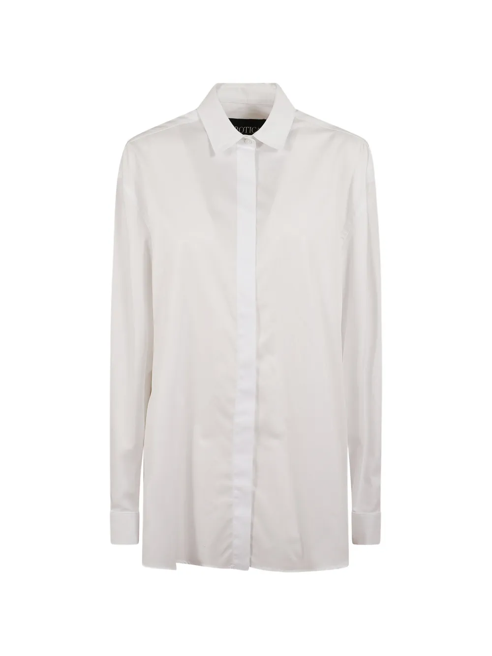 DONDUP concealed-front buttoned-cuffs shirt - Bianco