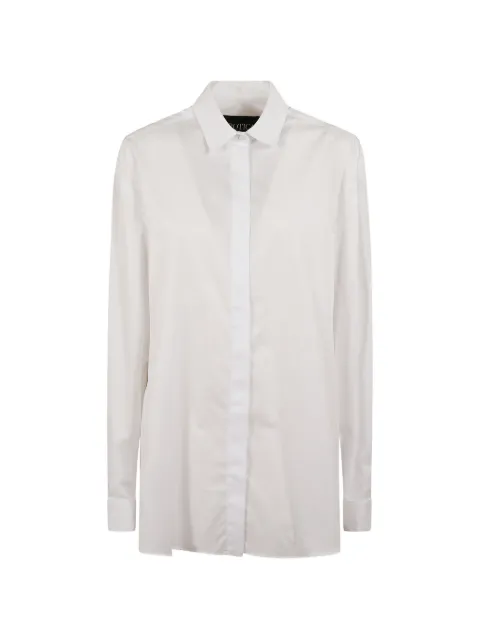 DONDUP concealed-front buttoned-cuffs shirt