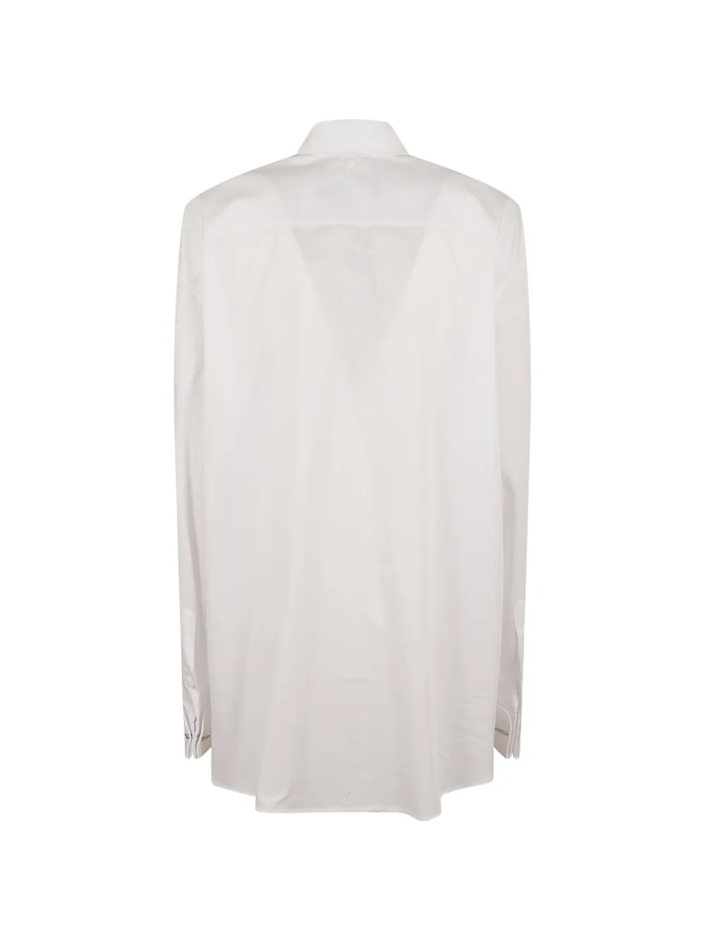DONDUP Blouse met verborgen voorkant en manchetten met knopen Wit