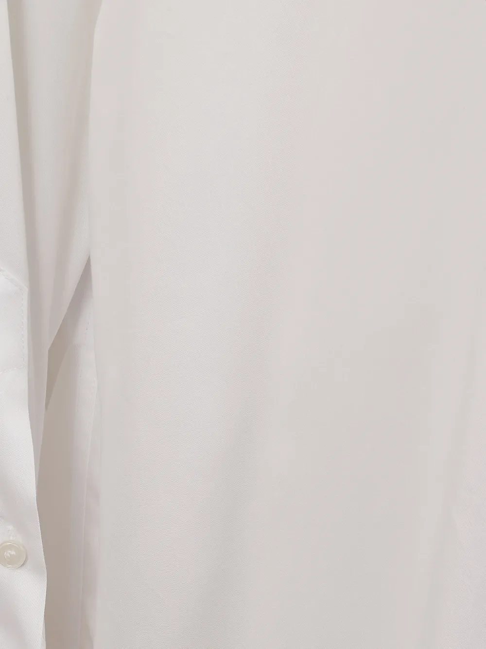 DONDUP Blouse met verborgen voorkant en manchetten met knopen Wit