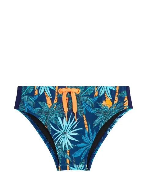 Sundek palm-print drawstring swim briefs