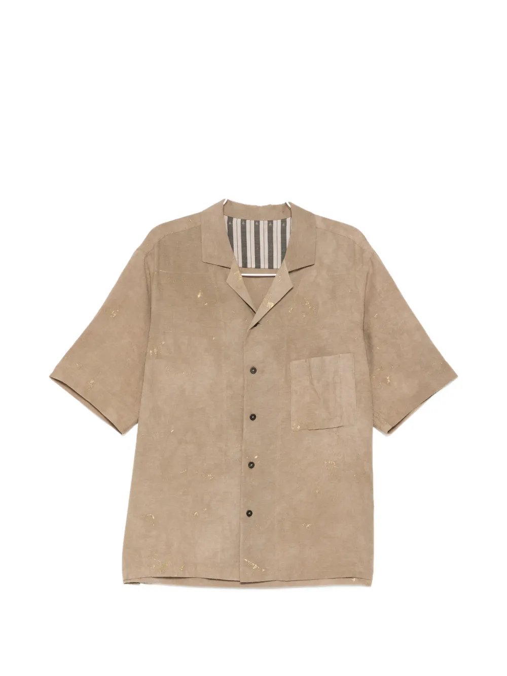 Ziggy Chen chest-pocket shirt - Nude