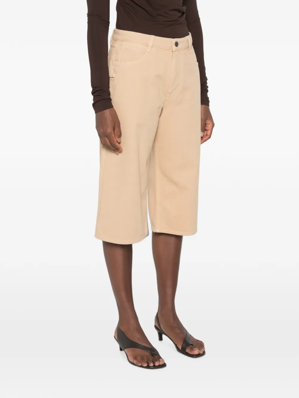 LEMAIRE Heavy geverfd twill jack Beige