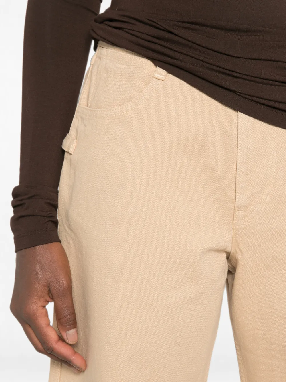 LEMAIRE Heavy geverfd twill jack Beige