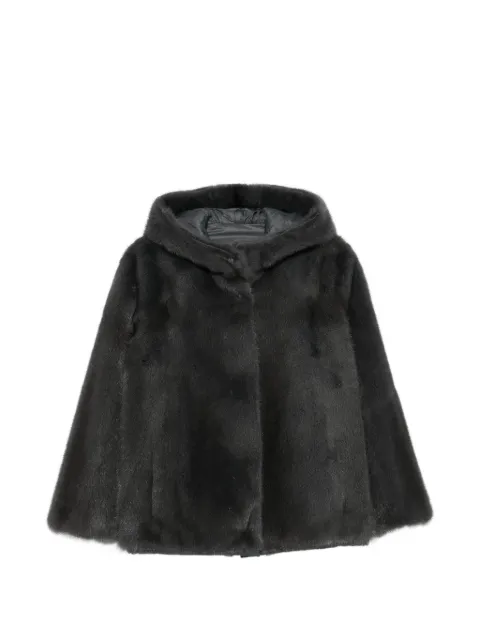 Manzoni 24 hooded fur jacket