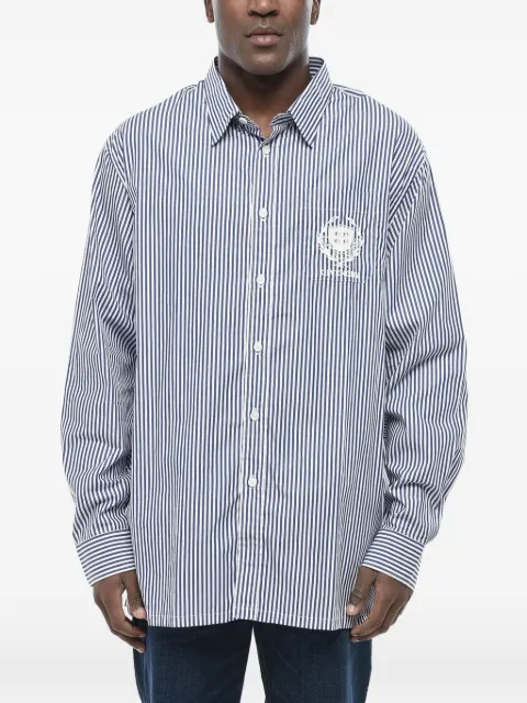 Givenchy embroidered-logo striped shirt