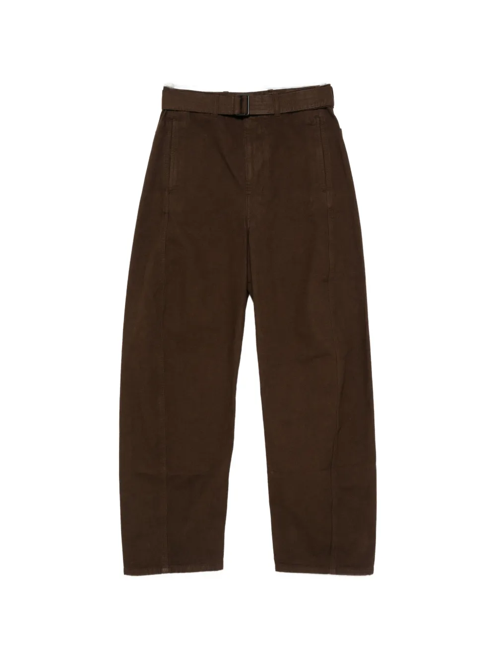 LEMAIRE belted wide-leg jeans - Marrone