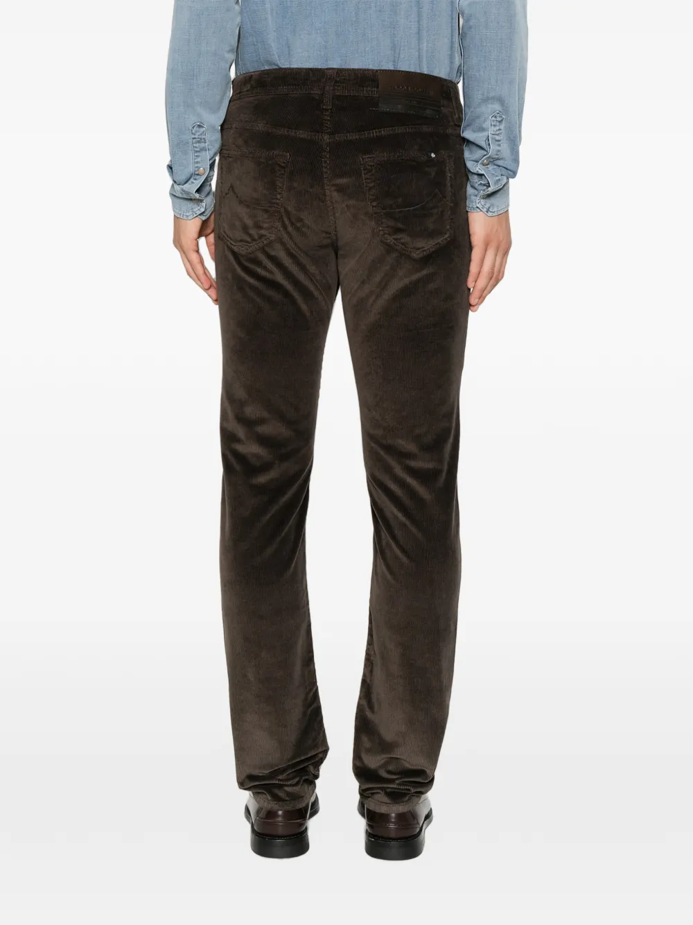 Jacob Cohën Jeans met ribfluwelen effect Bruin
