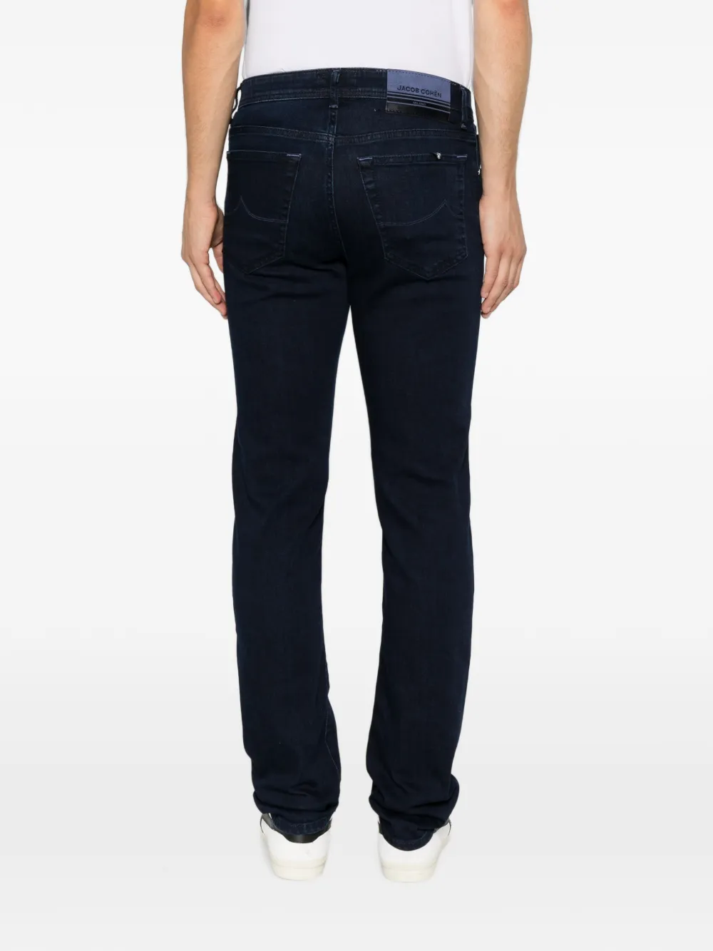 Jacob Cohën Skinny jeans met logopatch Blauw