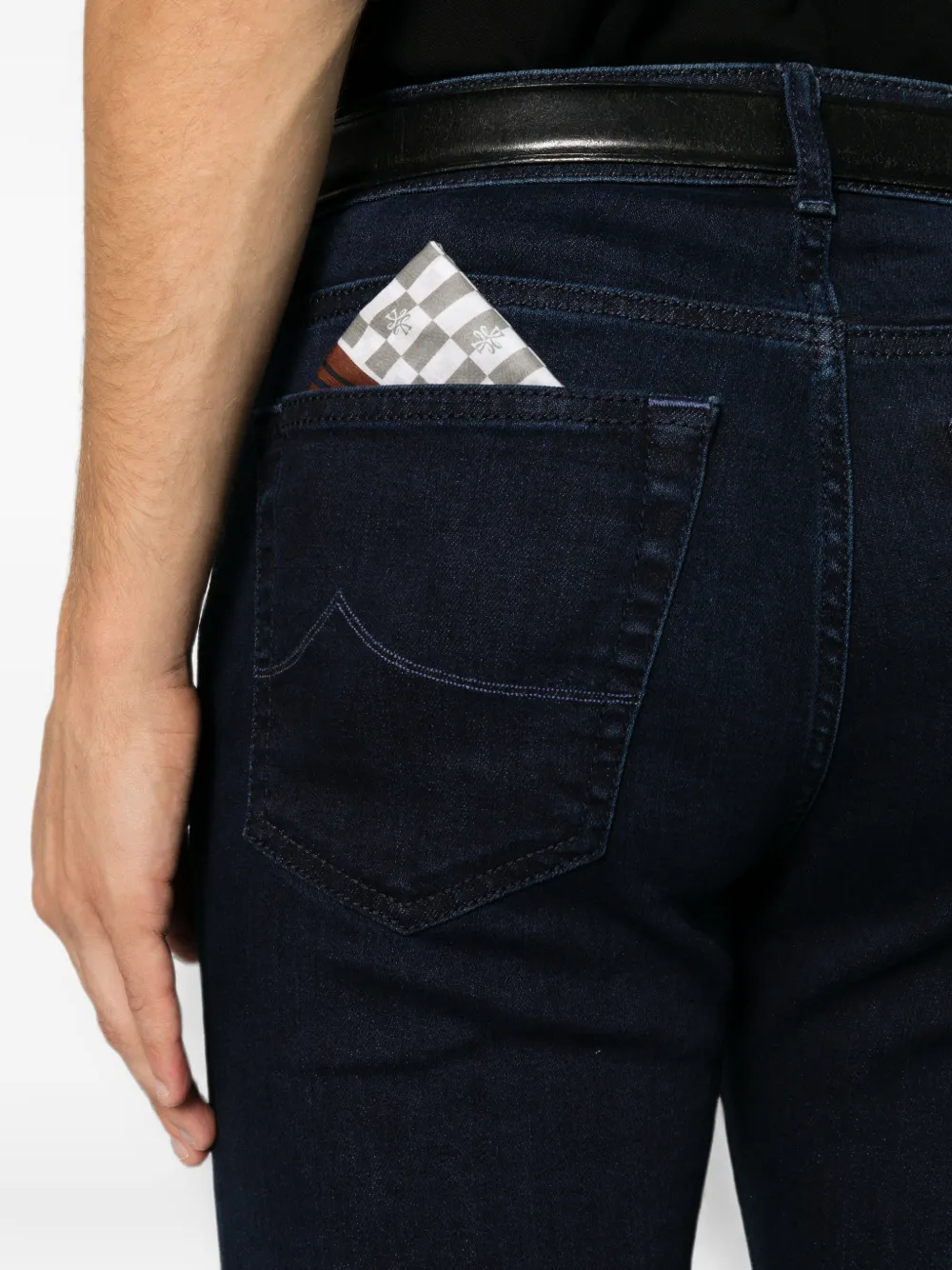 Jacob Cohën Skinny jeans met logopatch Blauw