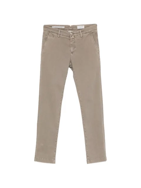 Jacob Cohën Bobby logo-patch trousers