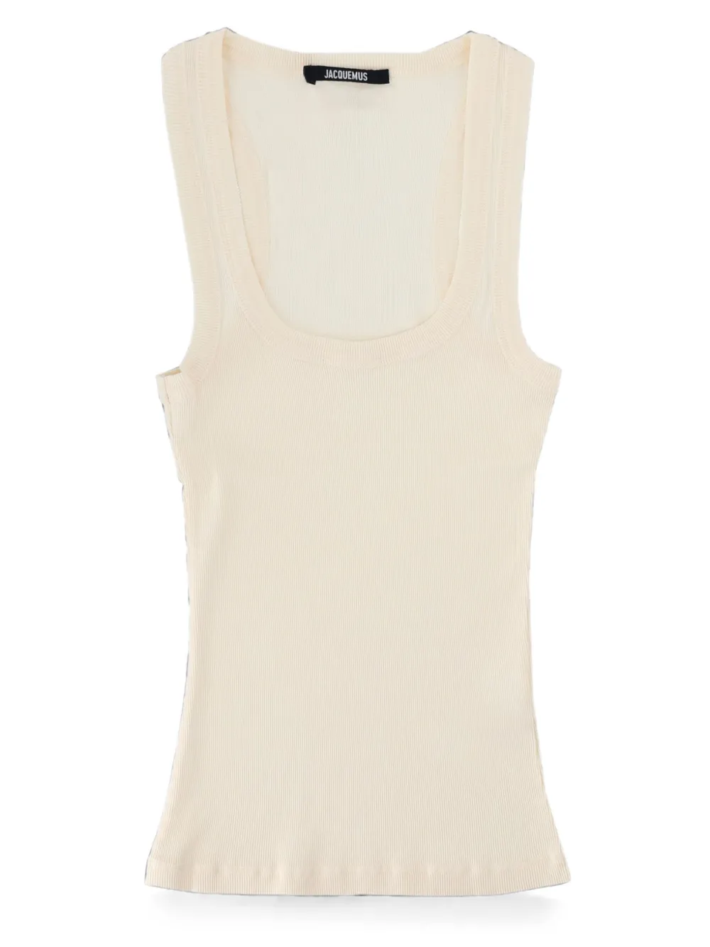 Jacquemus Gros ribgebreide tanktop Beige