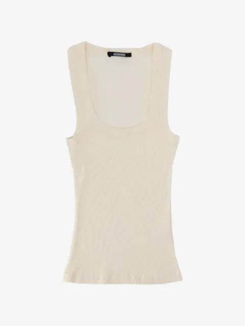 Jacquemus camiseta tejida de canalé Gros 
