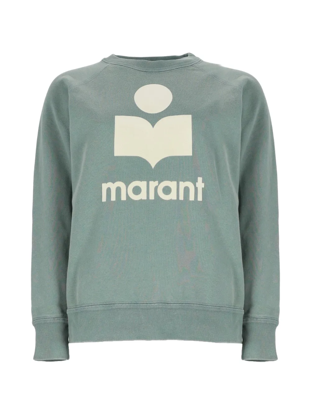 MARANT ÉTOILE logo-print raglan-sleeve sweater - Grün
