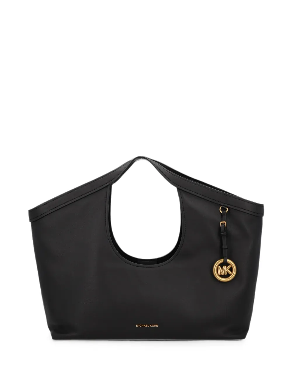 Michael Kors large Haddie leather tote bag Zwart