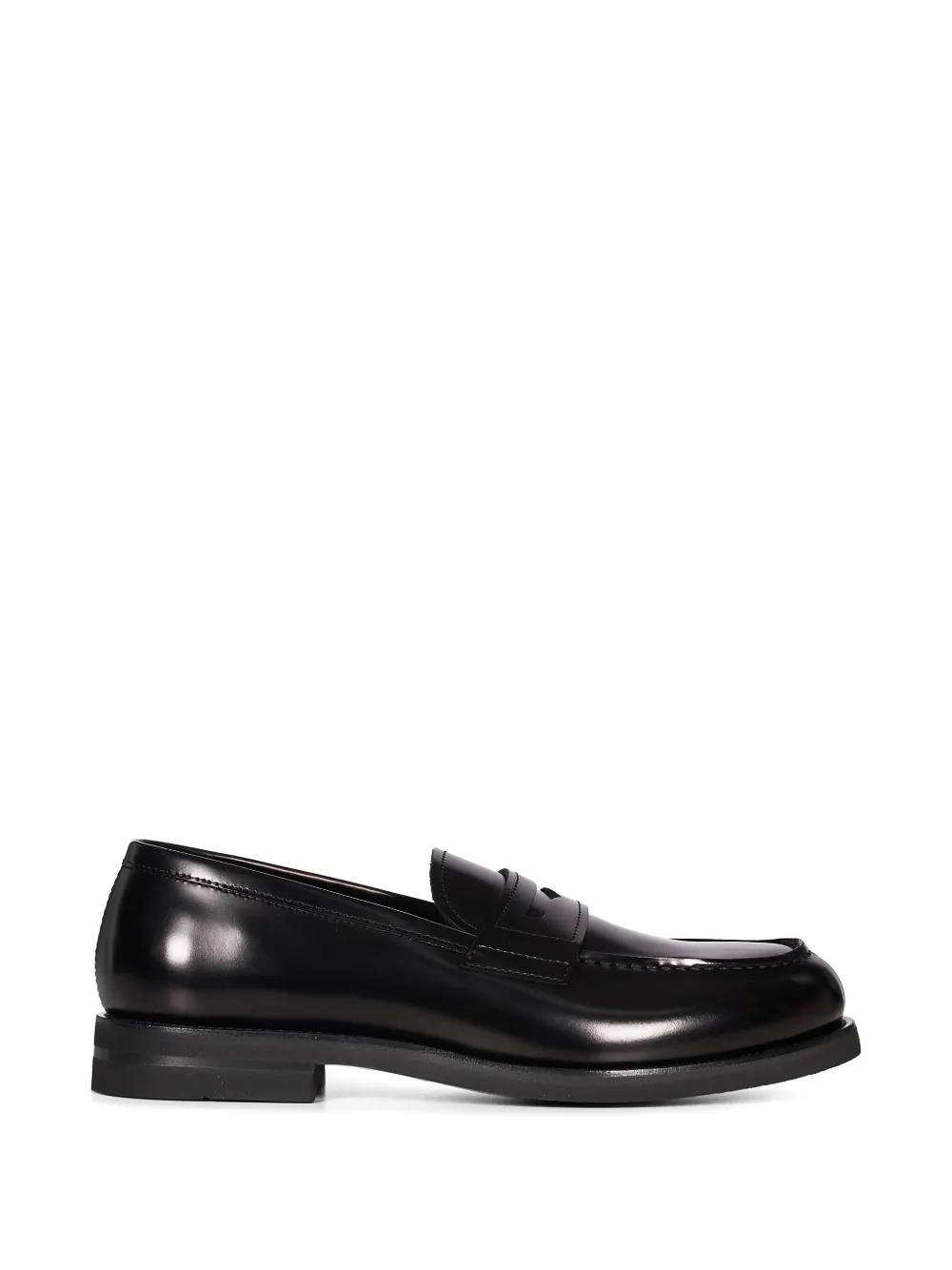 Henderson Baracco Iconic leather penny loafers - Nero
