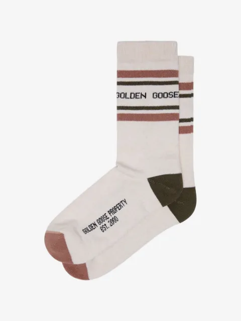 Golden Goose logo-print ribbed socks