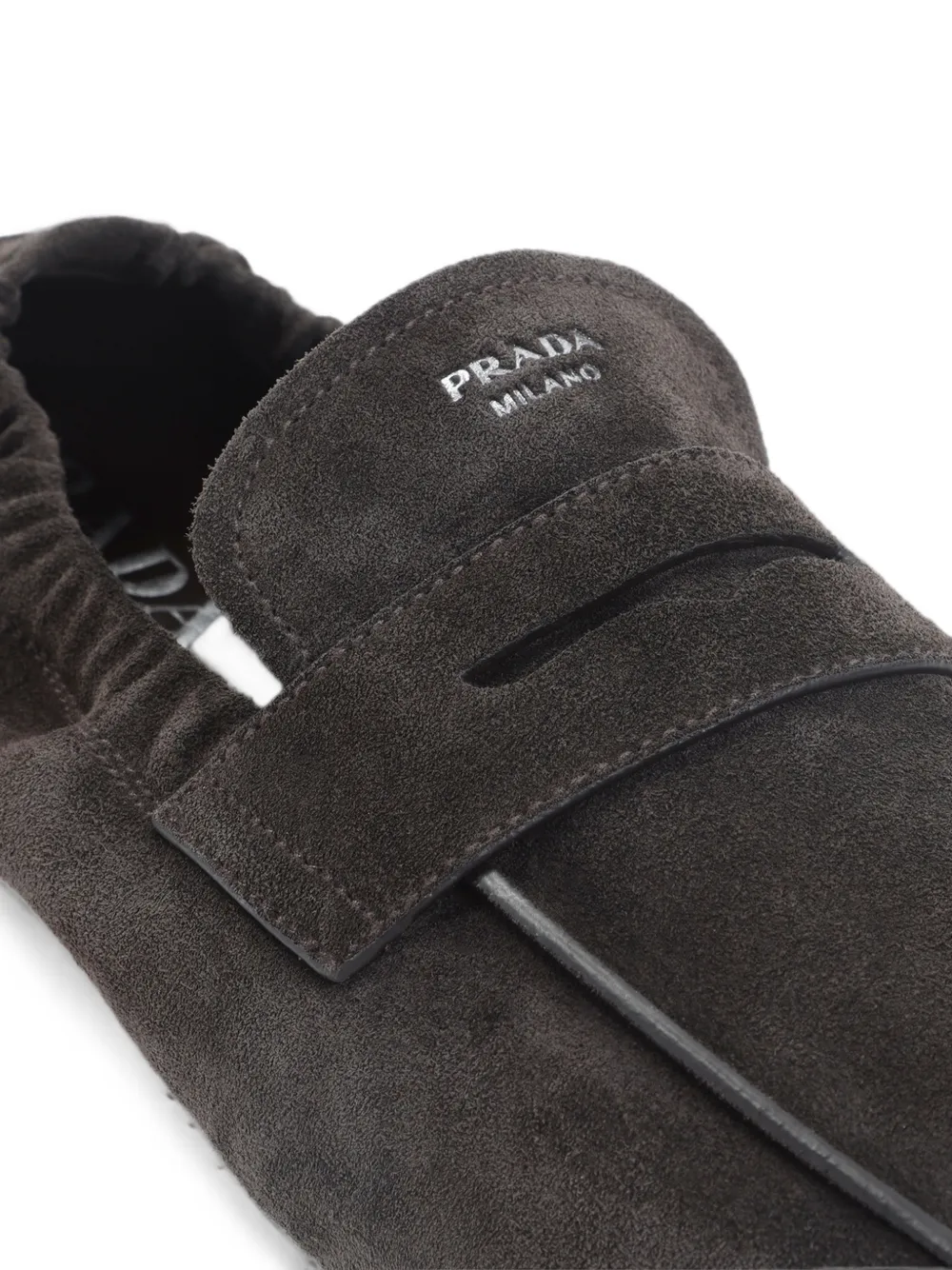 Prada suede penny loafers Bruin