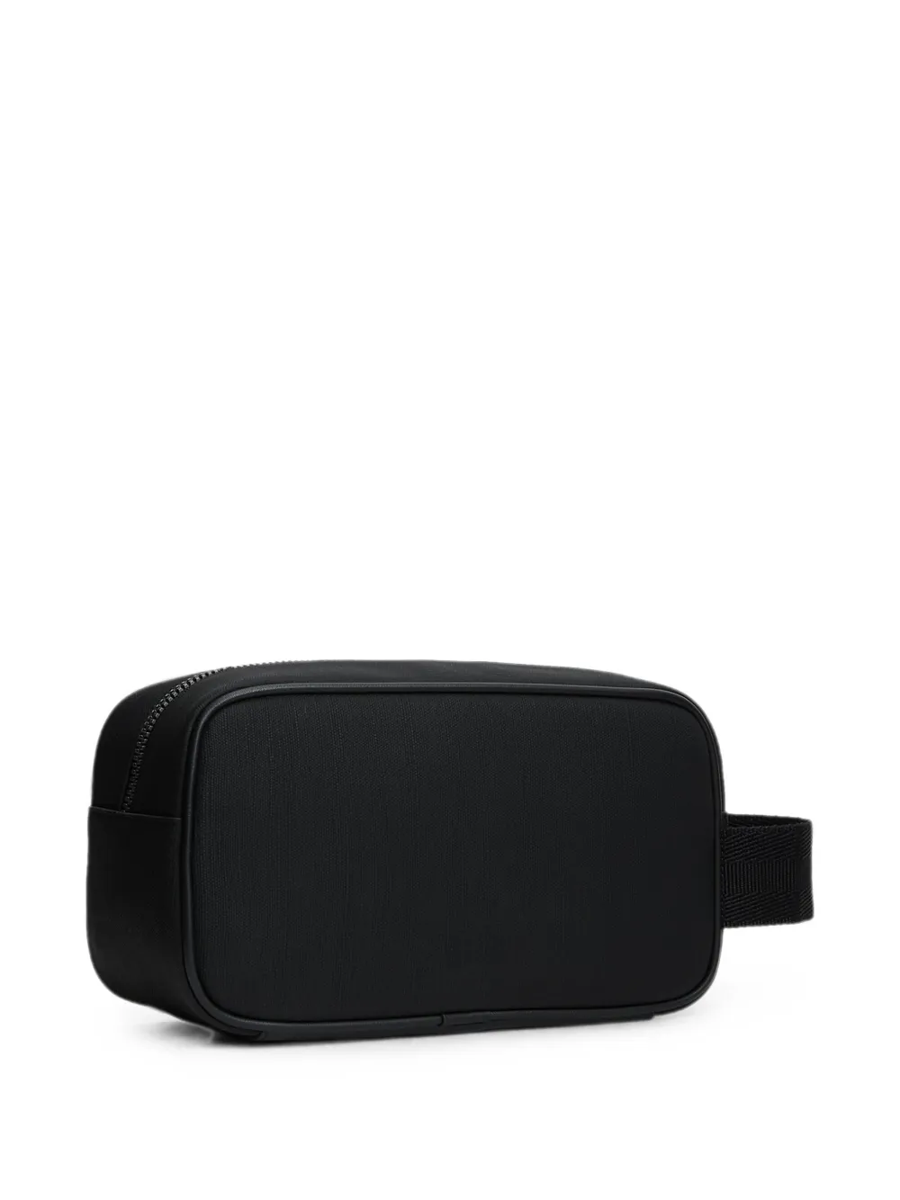 Tommy Hilfiger Toilettas met logo-patch en rits Zwart