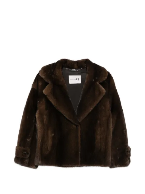 Manzoni 24 button-fastening fur jacket