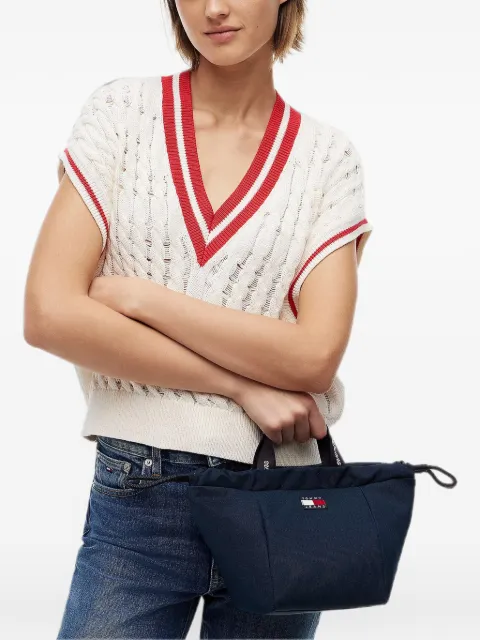 Tommy Jeans 로고 패치 드로스트링 숄더 백