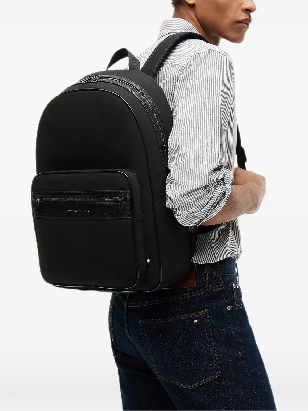 Tommy Hilfiger Rugzak met logoprint Zwart