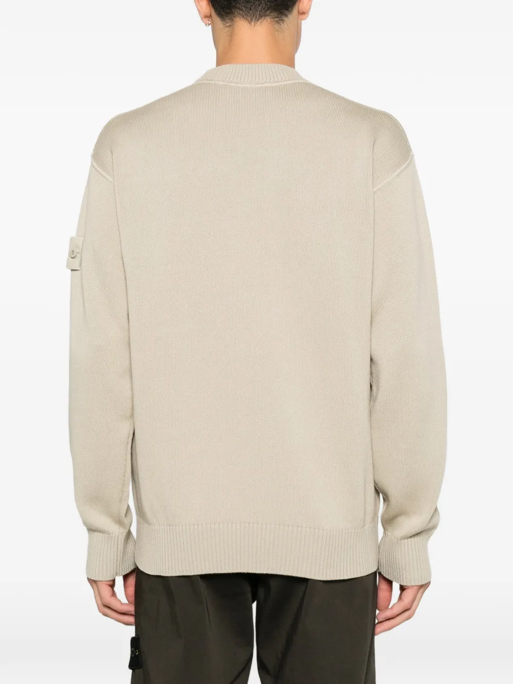 Stone Island 5100063 cotton cashmere Ghost Piece sweater Beige