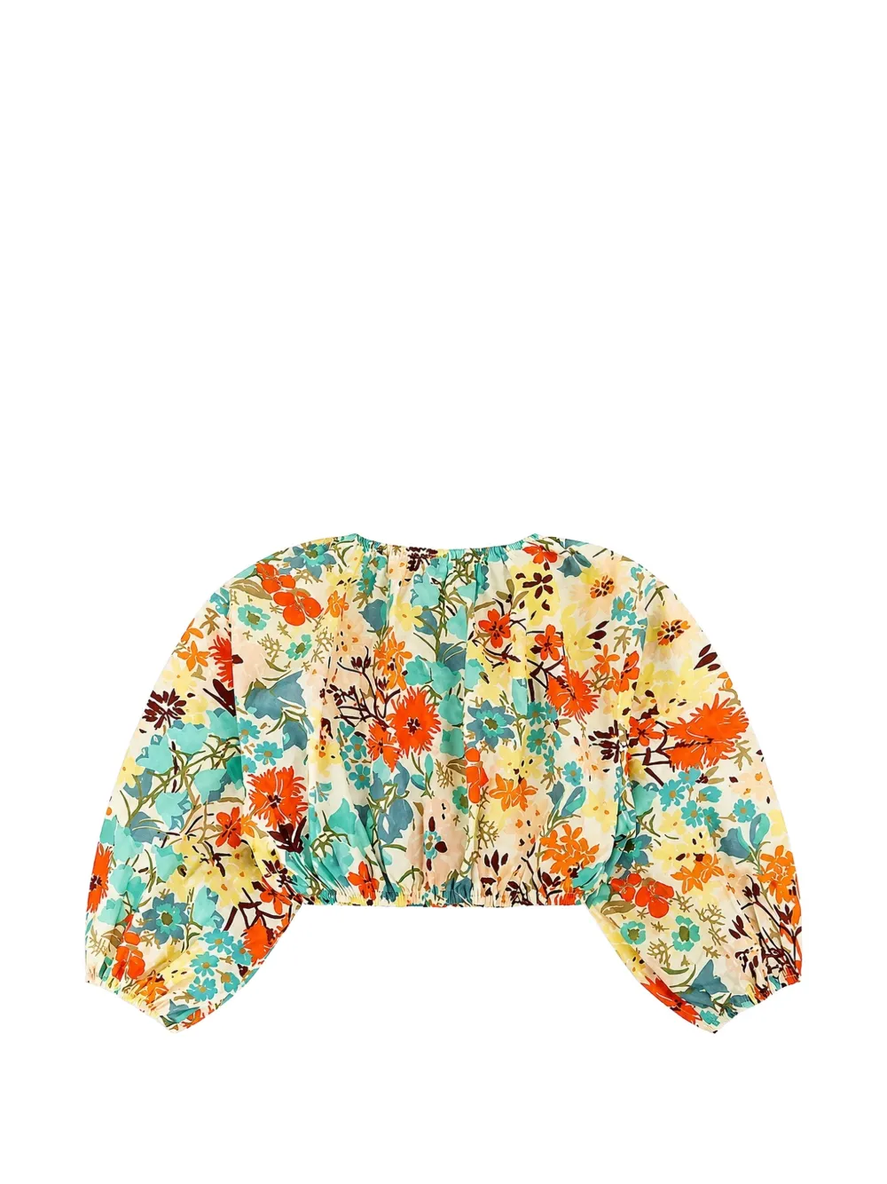 ZIMMERMANN Kids Solstice cropped top met bloemenprint Oranje