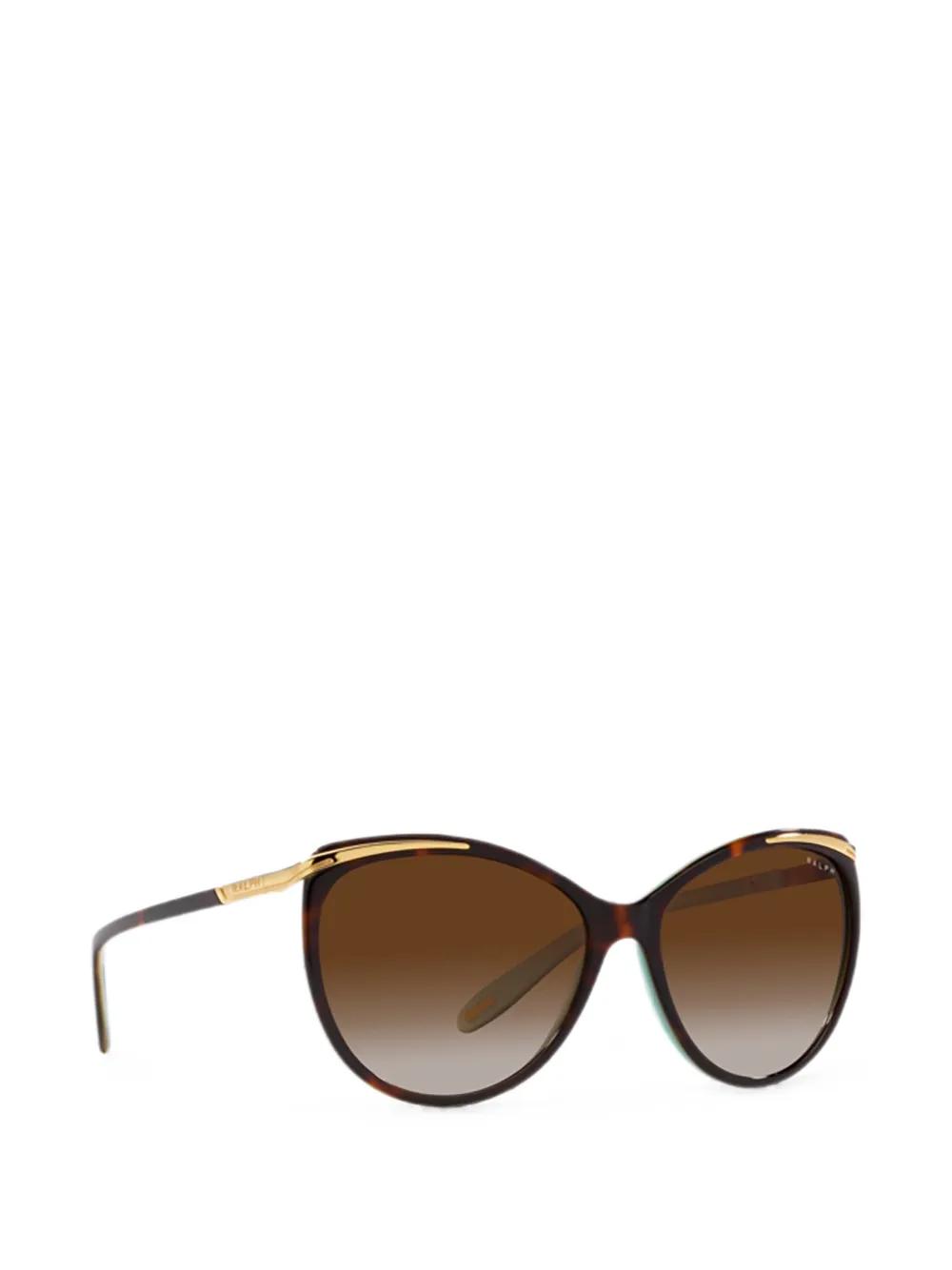 Ralph Eyewear Zonnebril met logodetail Bruin