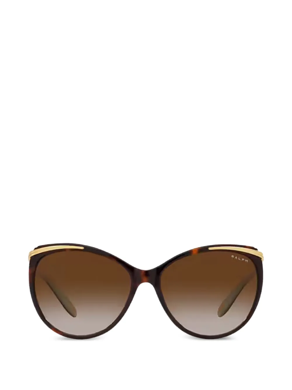 Ralph Eyewear Zonnebril met logodetail Bruin