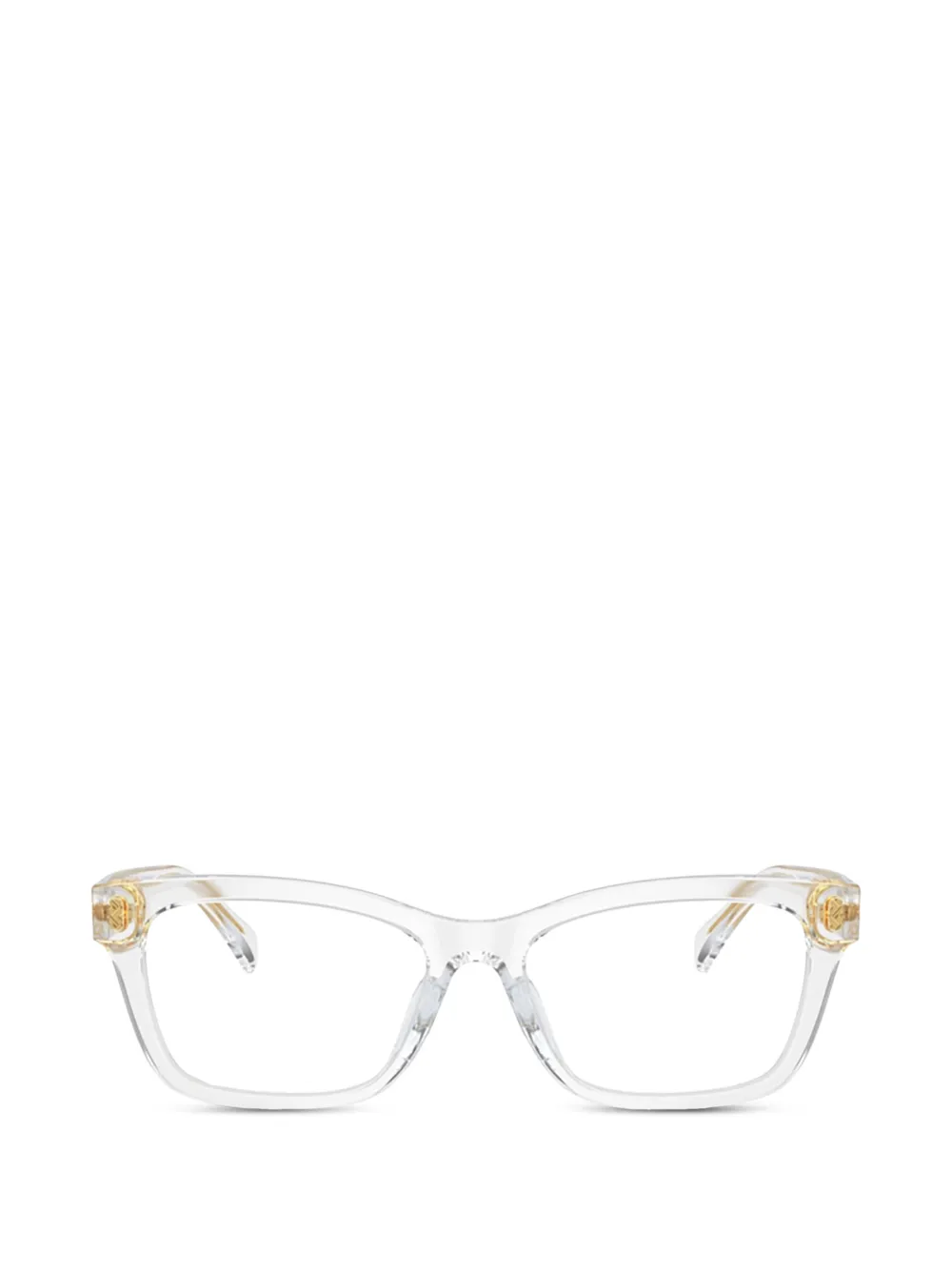 POLO RALPH LAUREN EYEWEAR logo-plaque square-frame glasses · One Size