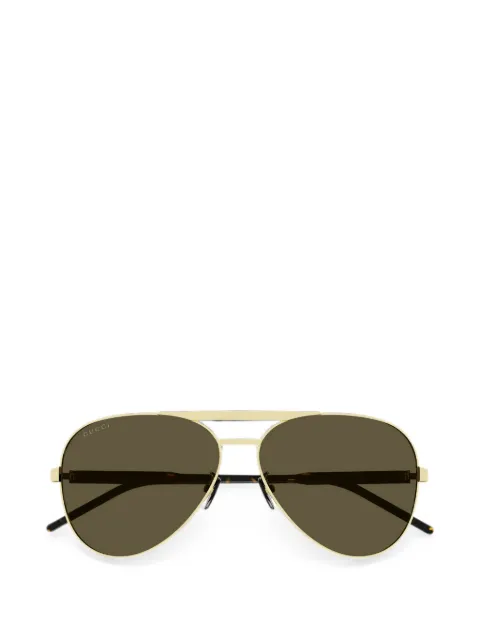 Gucci Eyewear double-bridge pilot-frame sunglasses