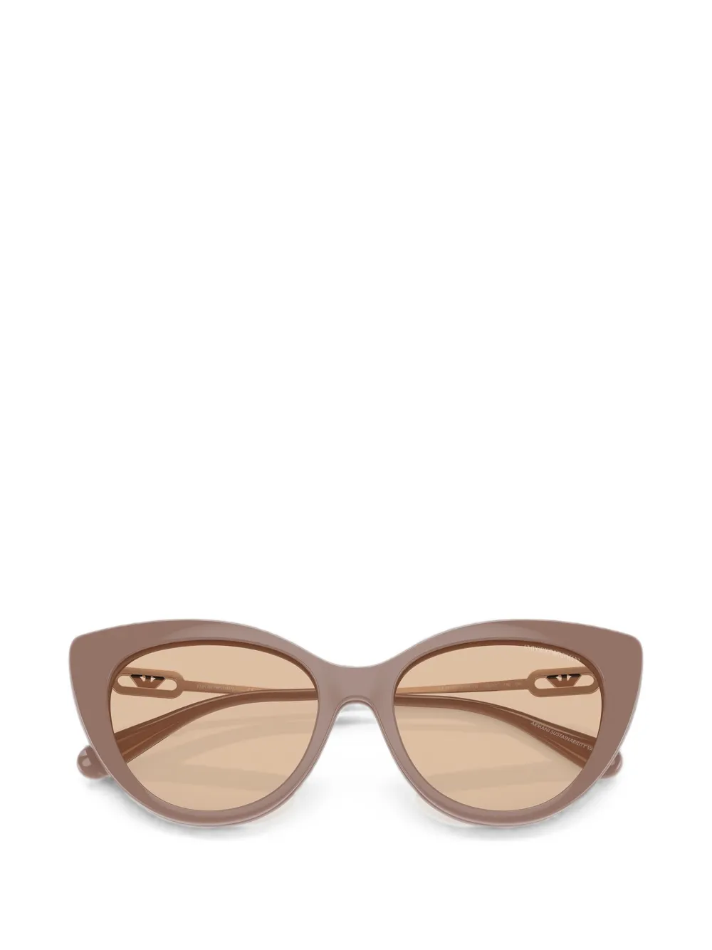 Emporio Armani Zonnebril met cat-eye montuur Rood