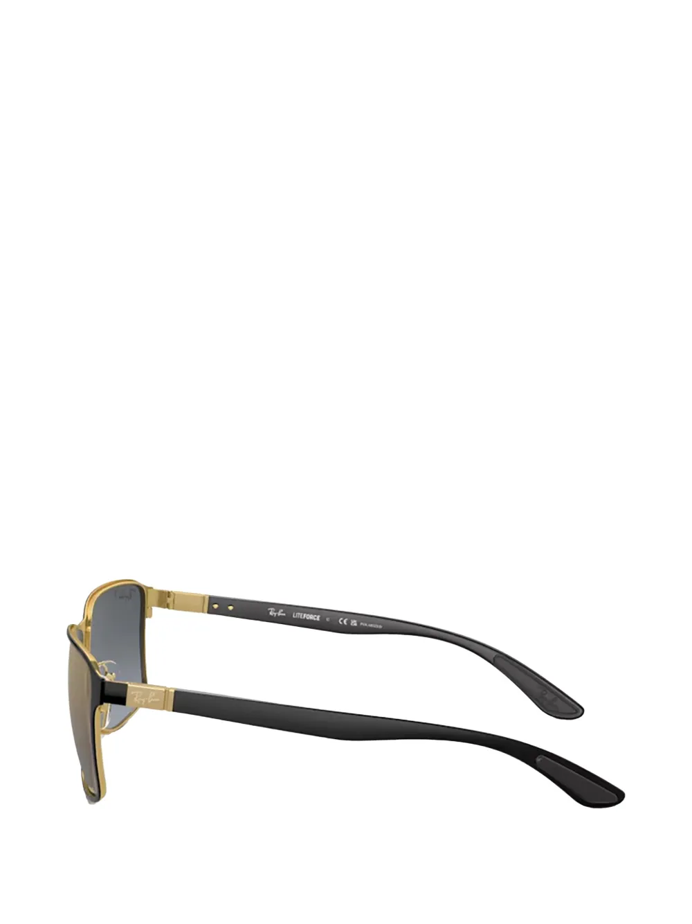 Ray-Ban Chromance zonnebril met rechthoekig montuur Zwart