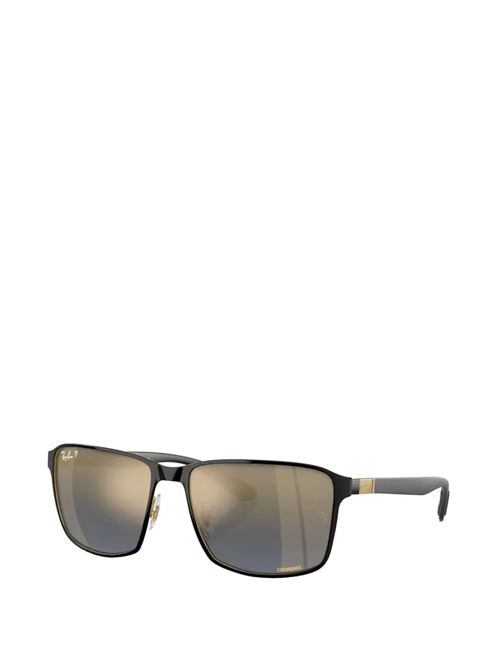 Ray-Ban Chromance zonnebril met rechthoekig montuur Zwart