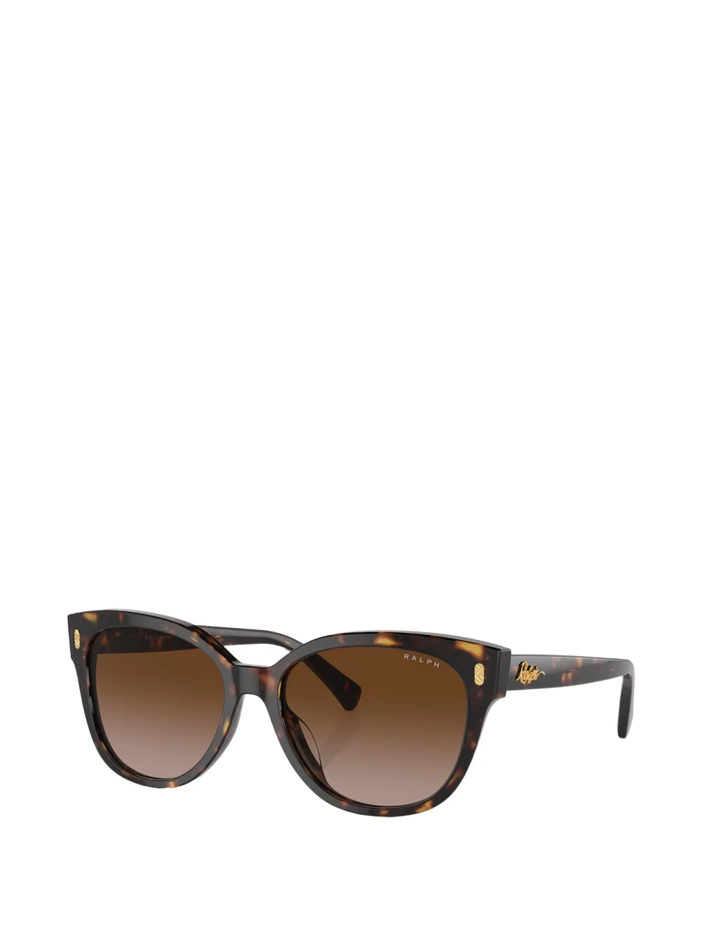 POLO RALPH LAUREN EYEWEAR Zonnebril met cat-eye montuur Bruin