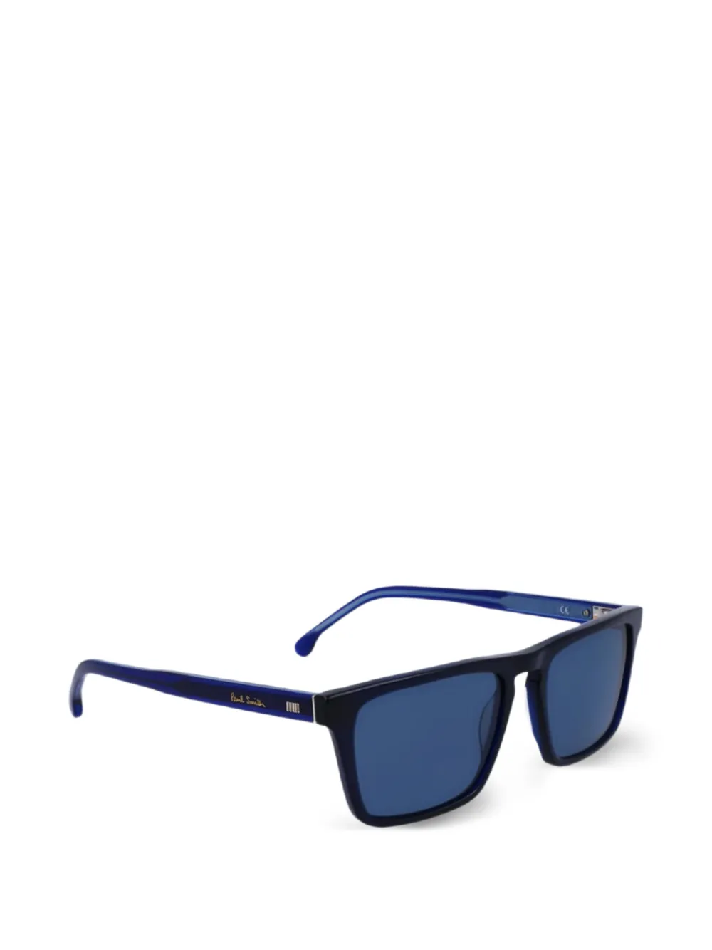 Paul Smith Edison zonnebril met rechthoekig montuur Blauw
