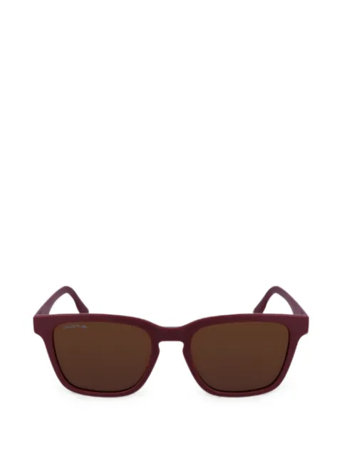 Lacoste matte-finish rectangle-frame sunglasses