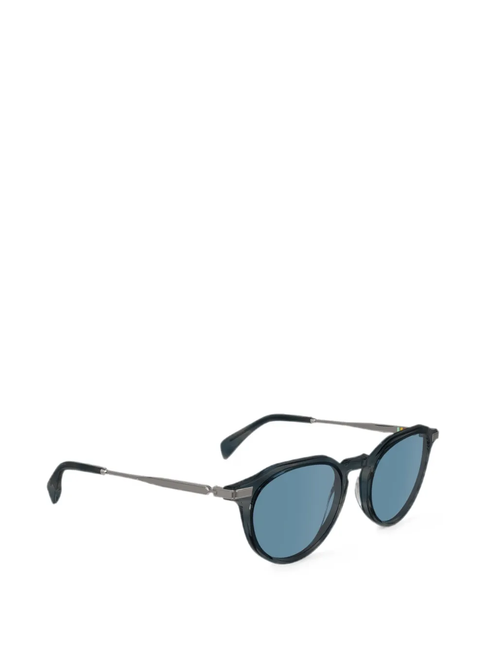 Paul Smith Keats zonnebril met rond montuur Blauw