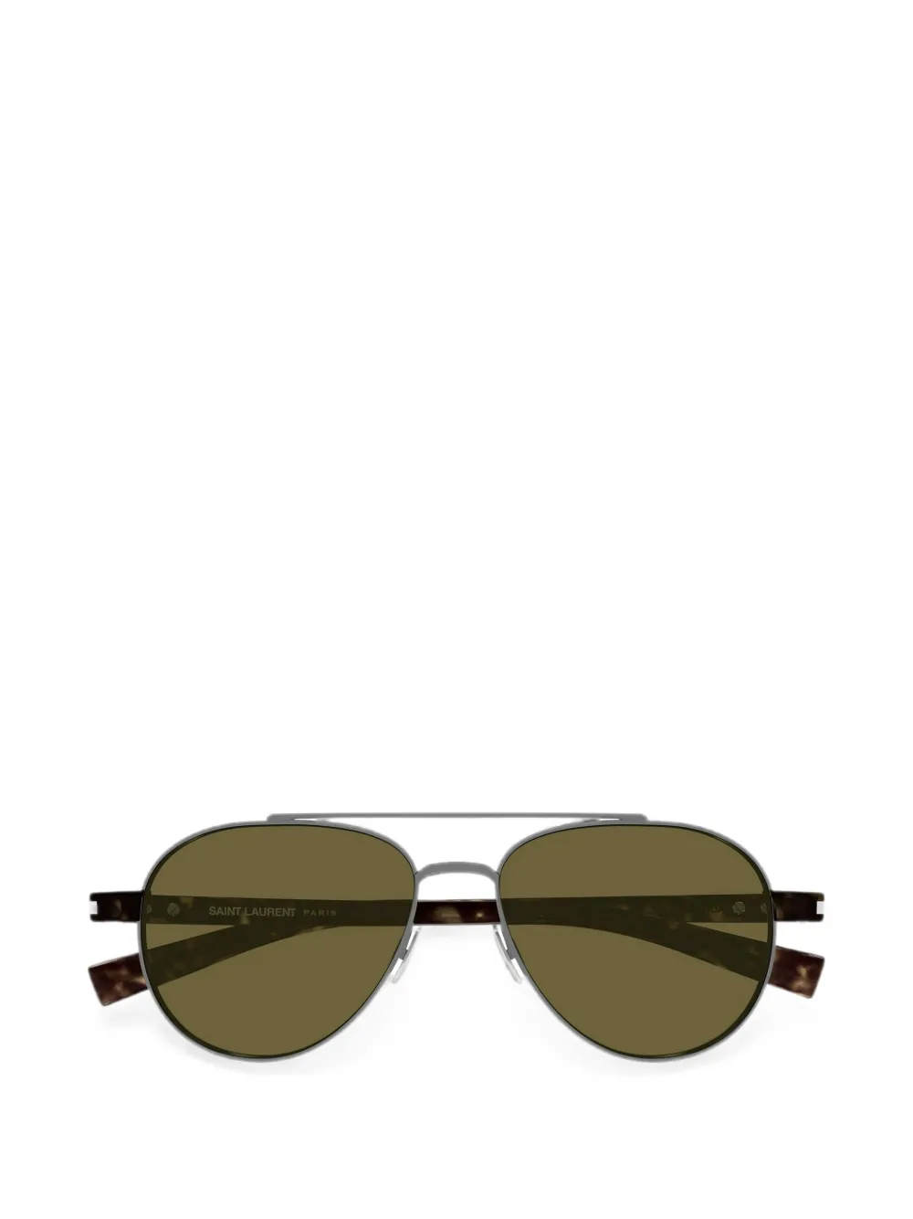 Saint Laurent Eyewear Zonnebril met schildpadschild-design Grijs