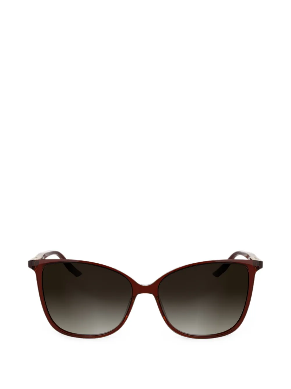 Calvin Klein Sonnenbrille mit Cat-Eye-Gestell - Braun