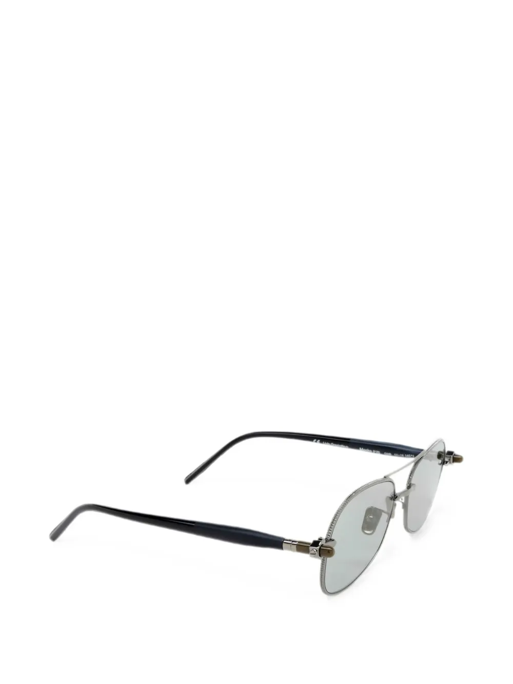 Kuboraum P75 zonnebril met piloten montuur Zilver