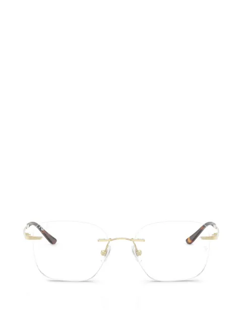 Ray-Ban rimless titanium glasses