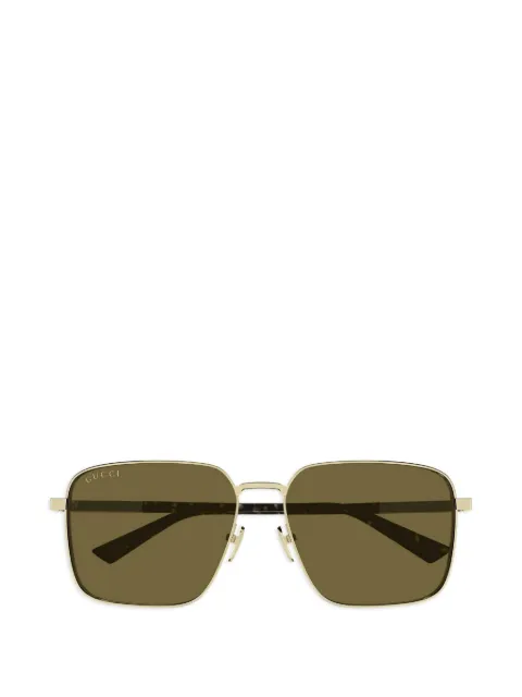 Gucci Eyewear gafas de sol con tribanda Web y montura cuadrada