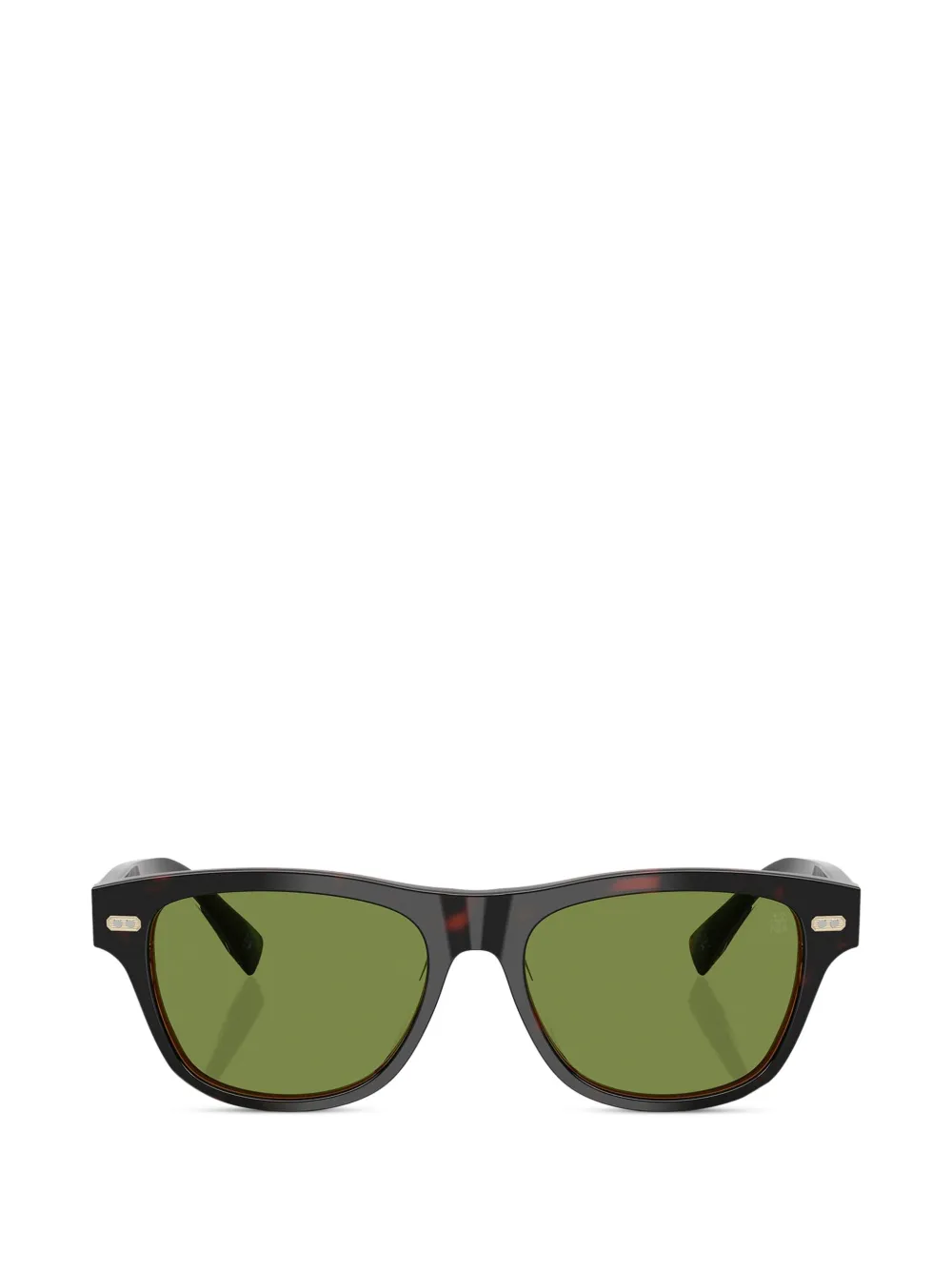 Brunello Cucinelli tortoiseshell-effect square-frame sunglasses · One Size