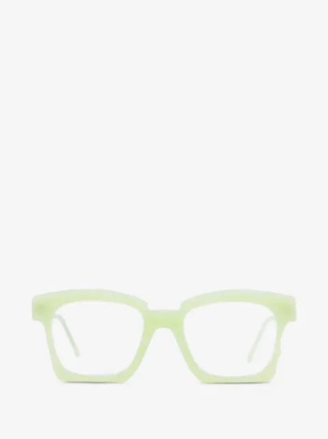 Kuboraum K5 hand-finished square-frame glasses