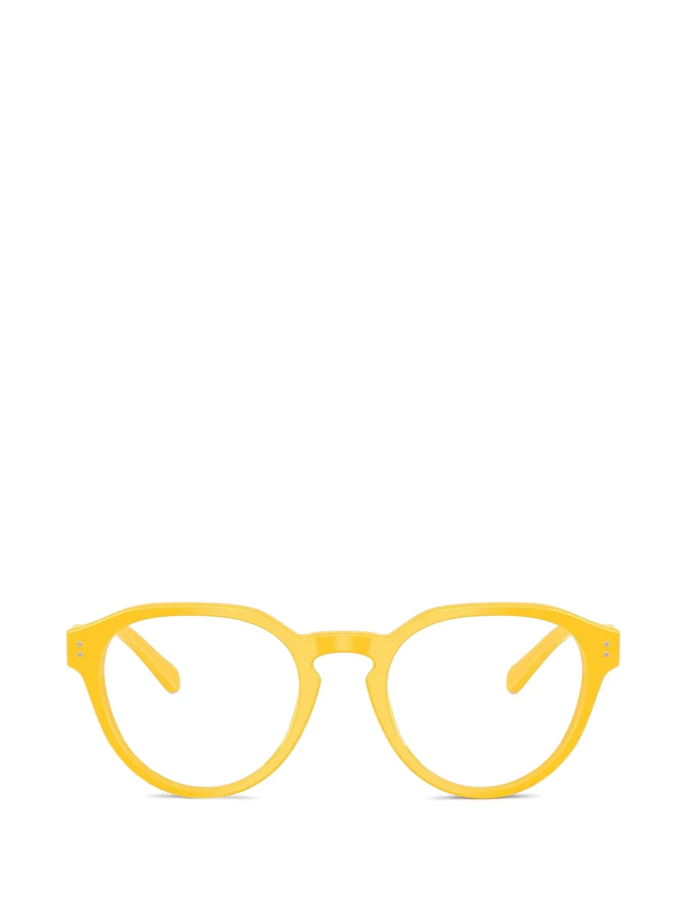 POLO RALPH LAUREN EYEWEAR lunettes de vue à monture ronde - Jaune