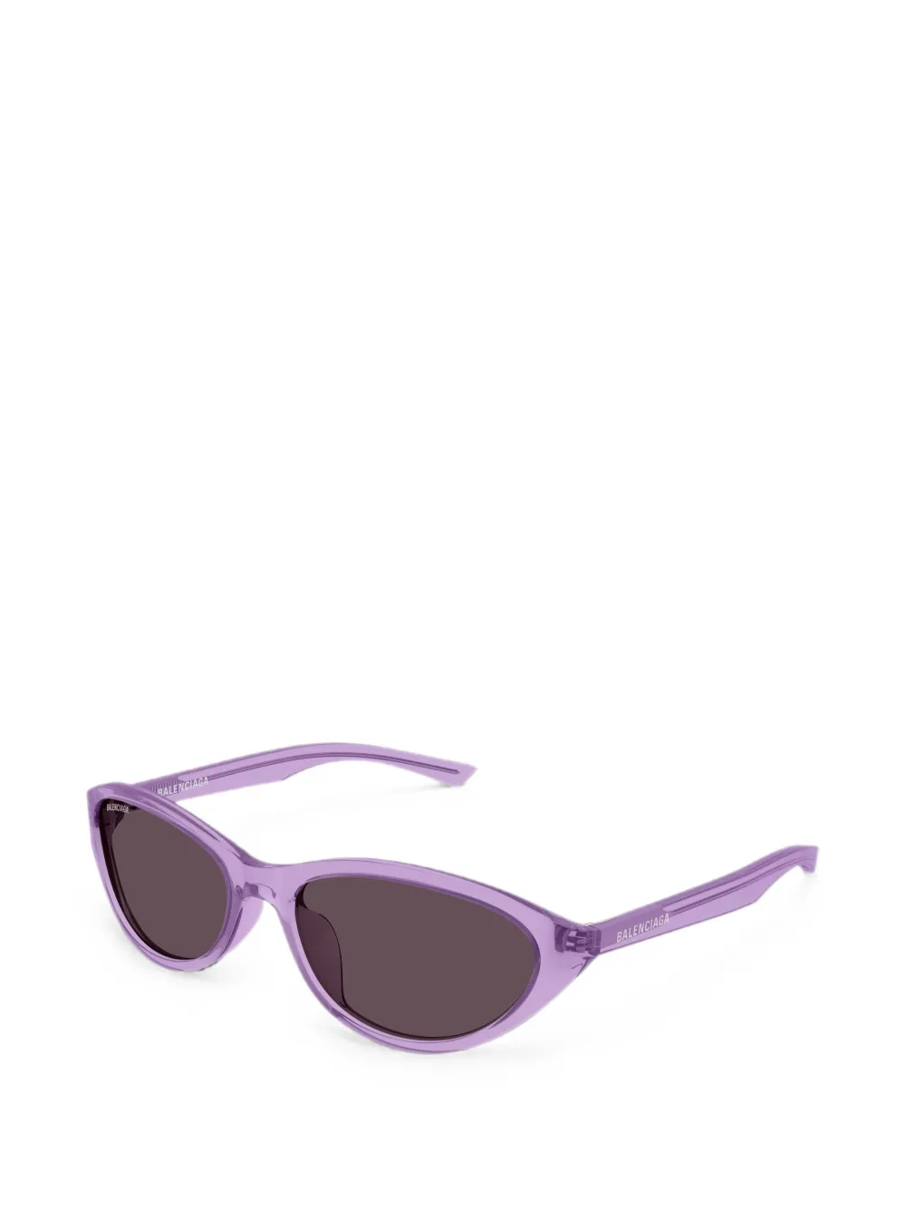 Balenciaga Eyewear Zonnebril met ovalen montuur Paars
